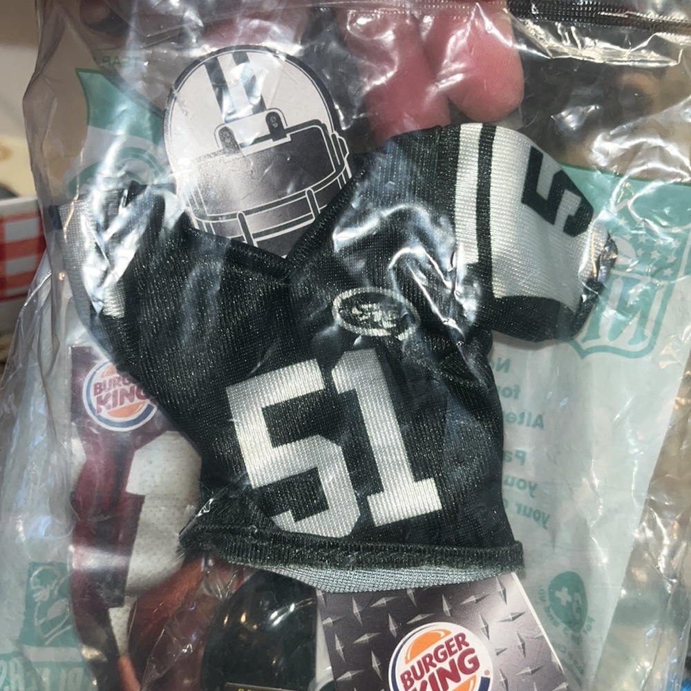 Burger King- collectible NY Jets #51 Vilma w/ stand